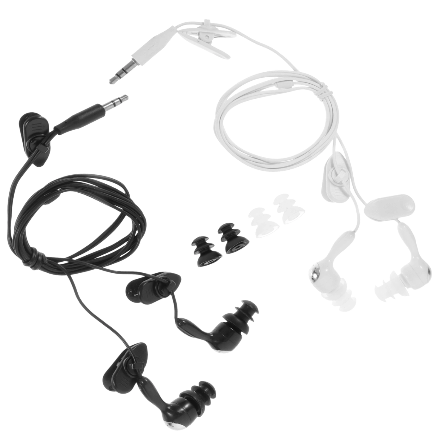 2pcs Underwater Waterproof Earphones Swimmers Earphones Swimming Ear Plugs