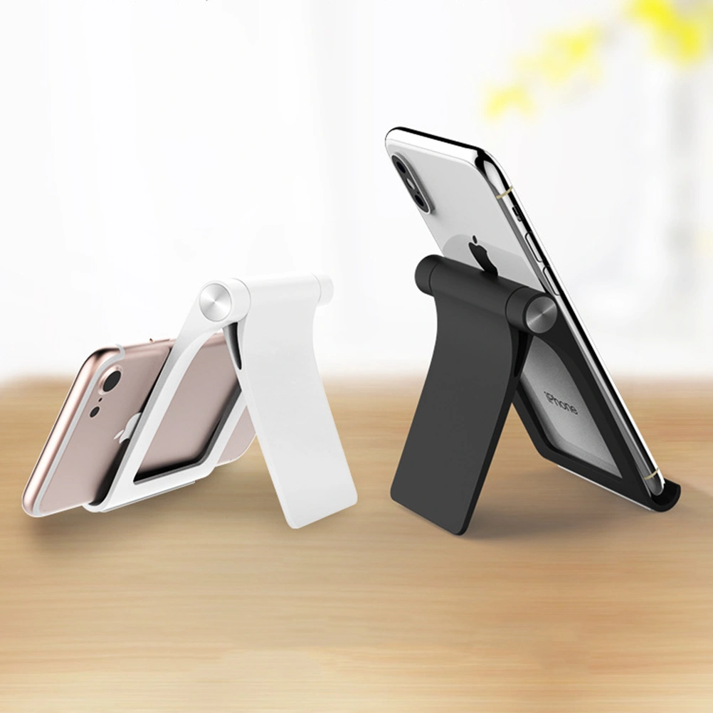 Creative 360° Adjustable Flat Stand Holder Folding Portable Phone Pad Holder for Phone Tablet (Black)
