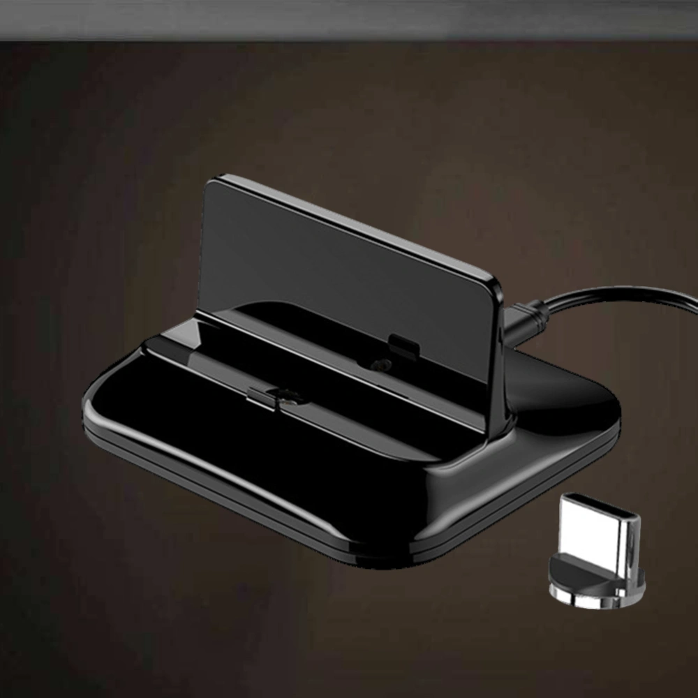 3 In 1 Magnetic Charging Stand Wireless Charing Stand for Android Type-C (Black)