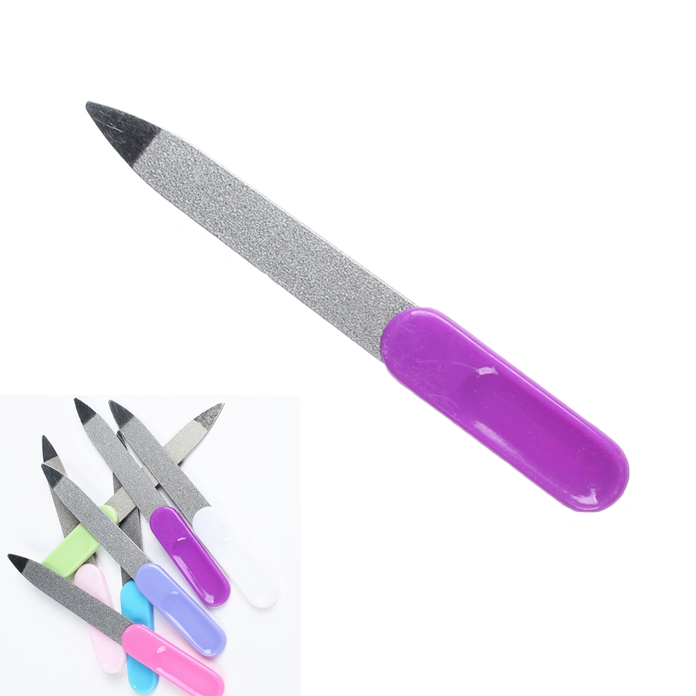 Nail File for Pretty Metalic Stainless Steel Cuticle Lime Professional Tool Files