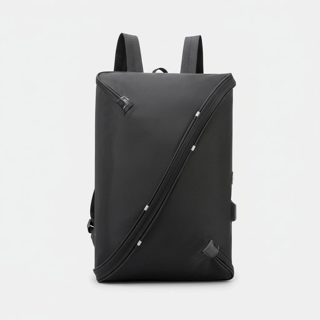 Anti-theft USB Charging Backpack Computer Backpack Large Capacity Casual Fashion Daypack Travel Business College School Backpack (Black)