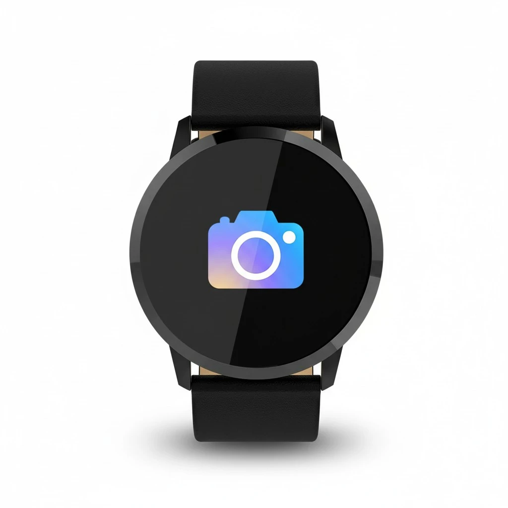 Q8 Explosion Models New Smart Watch Large Screen Sports Round Touch Monitoring Heart Rate Bracelet Long Standby IP67 (Black Belt)