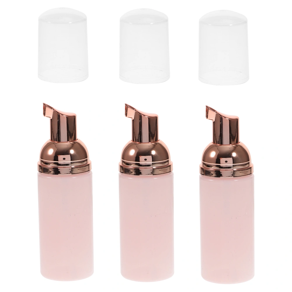 3pcs 50ml Foaming Bottle Travel Foaming Lash Shampoo for Cleanser Dispenser