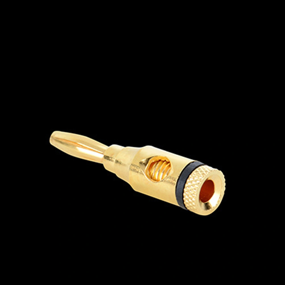24pcs Gold Plated Banana Audio Plug 4mm Banana Plug Audio Speaker Cable Socket