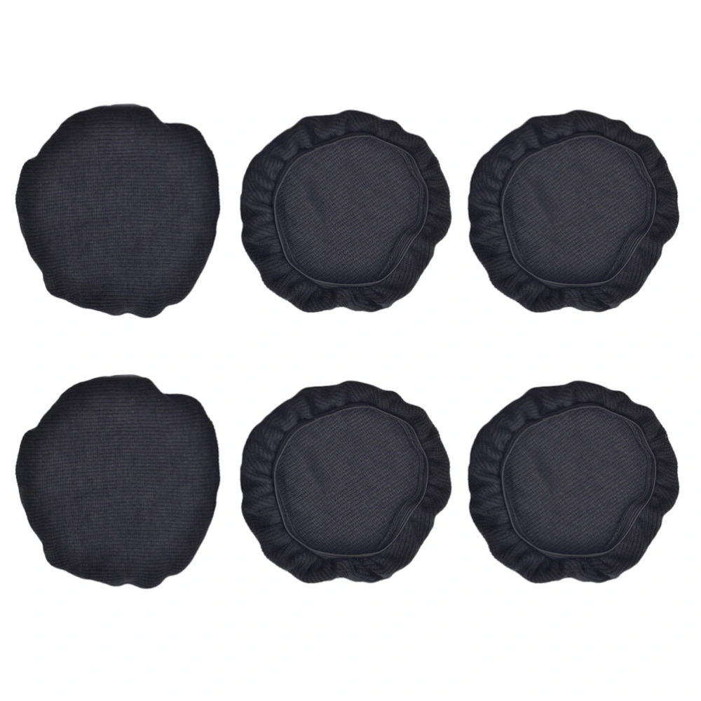 6pcs Stretchable Fabric Headphone Covers Washable Sanitary Ear Pad Earcup Earpad Covers Fit Most On Ear Headphones (Small Size for 6-8.5cm Headphone)