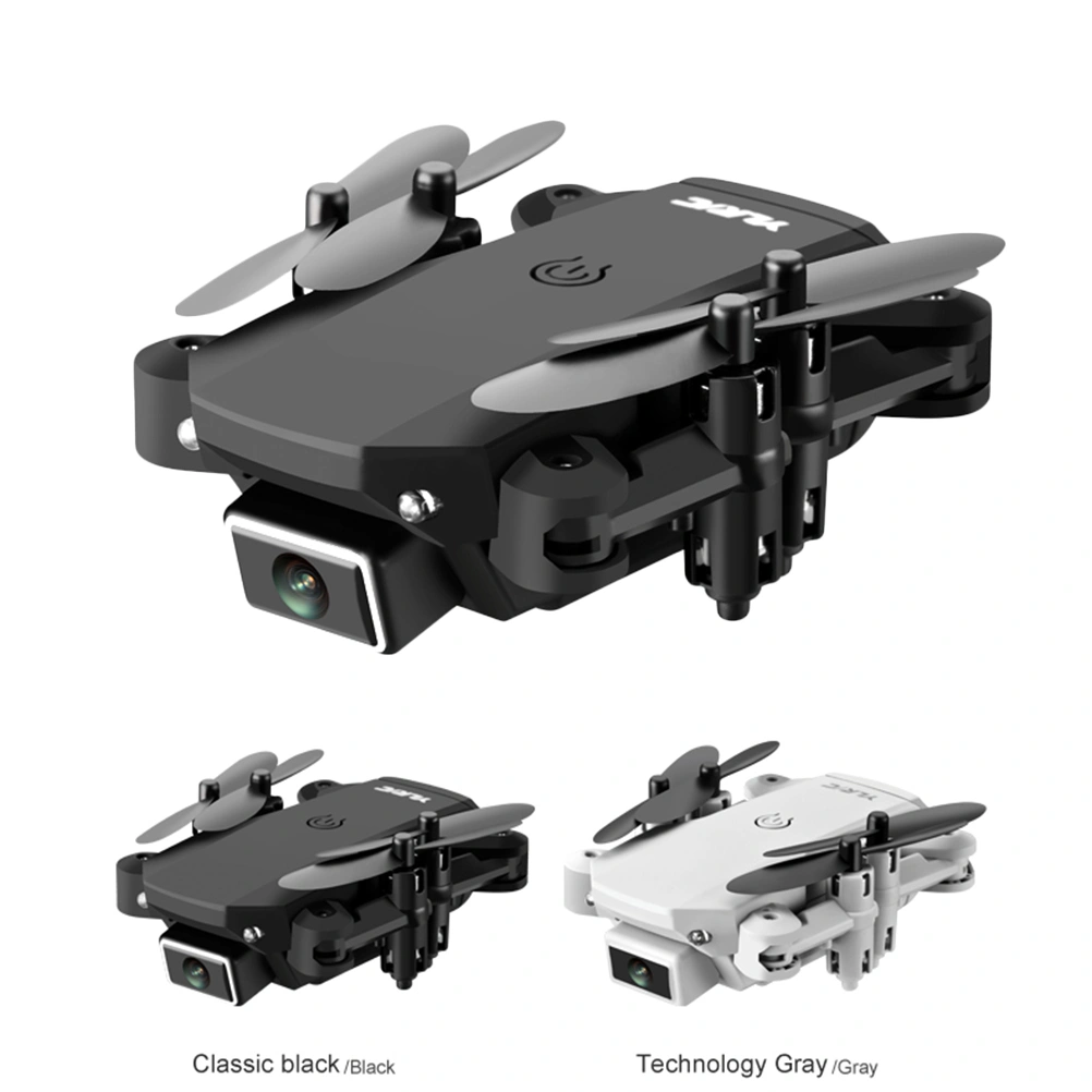 Mini Foldable Drone with 4K Double Camera RC Quadcopter Aerial Video 360-degree Roll RC Helicopter Toys with Carry Bag (Black)
