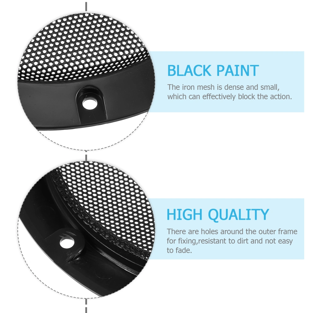 2 Pcs Replacement Sub-woofer Net 6 Inch Household Protection Net For Speaker