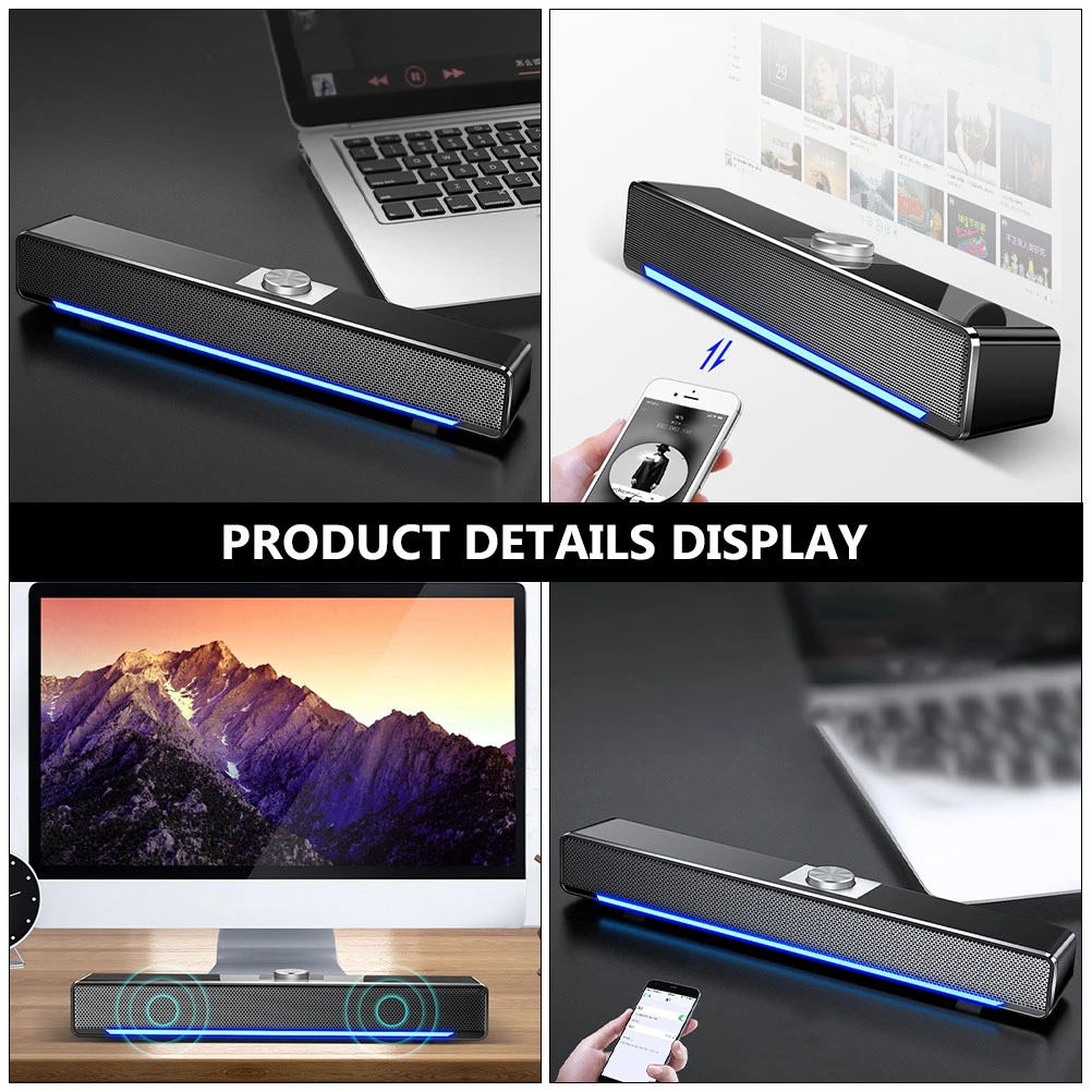 1Pc USB-powered Speaker Desktop External Speaker Home Computer Loudspeaker Box