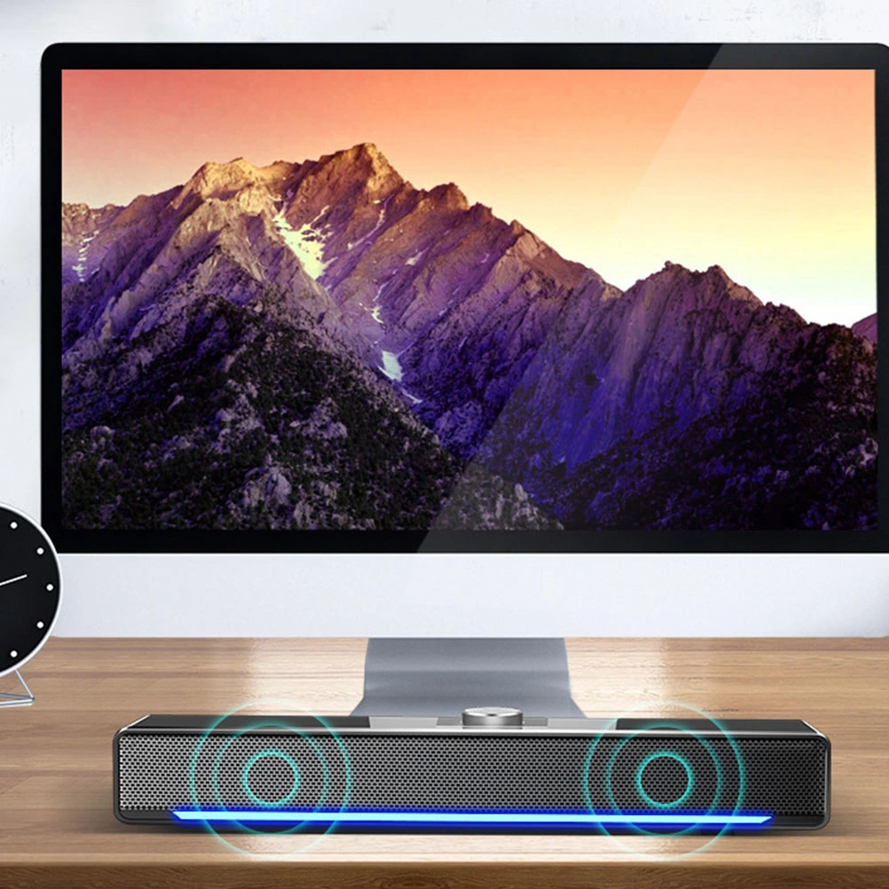 1Pc USB-powered Speaker Desktop External Speaker Home Computer Loudspeaker Box