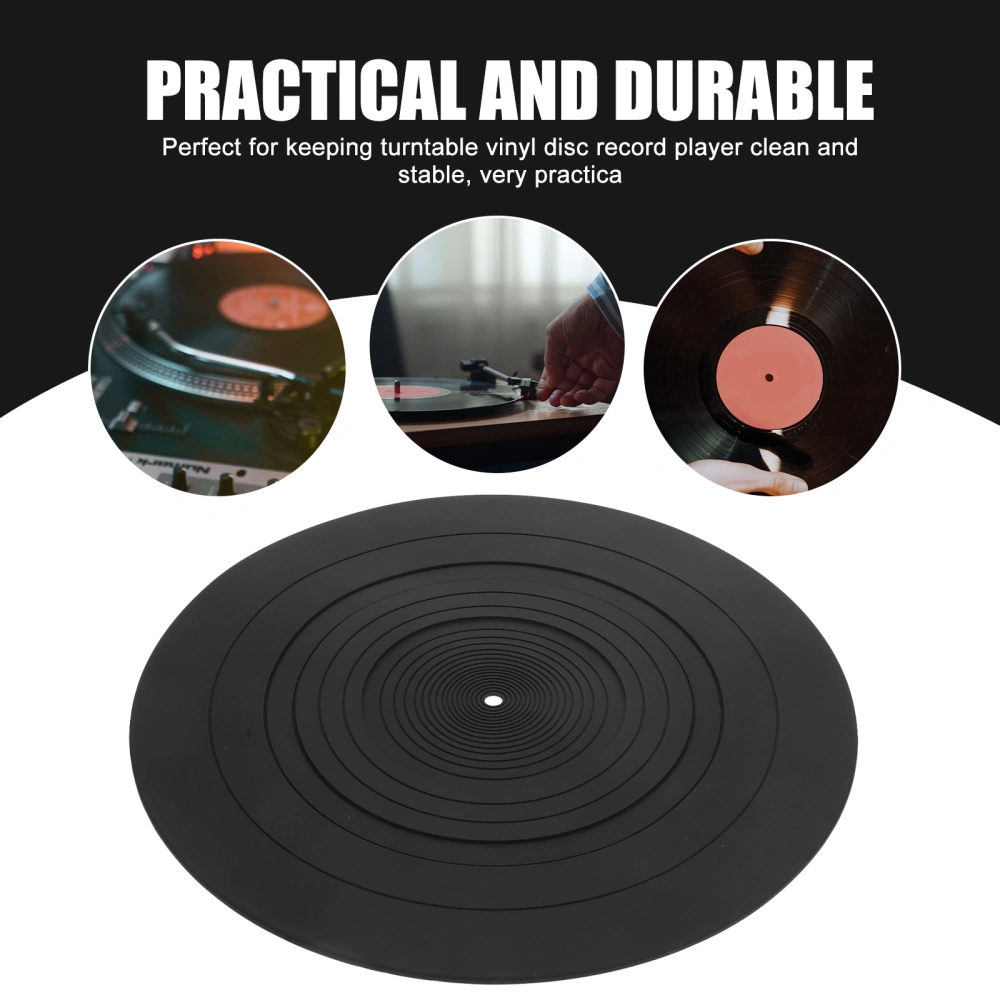 Vinyl Record Silicone Mat Disc Protective Pad Home Turntable Accessory