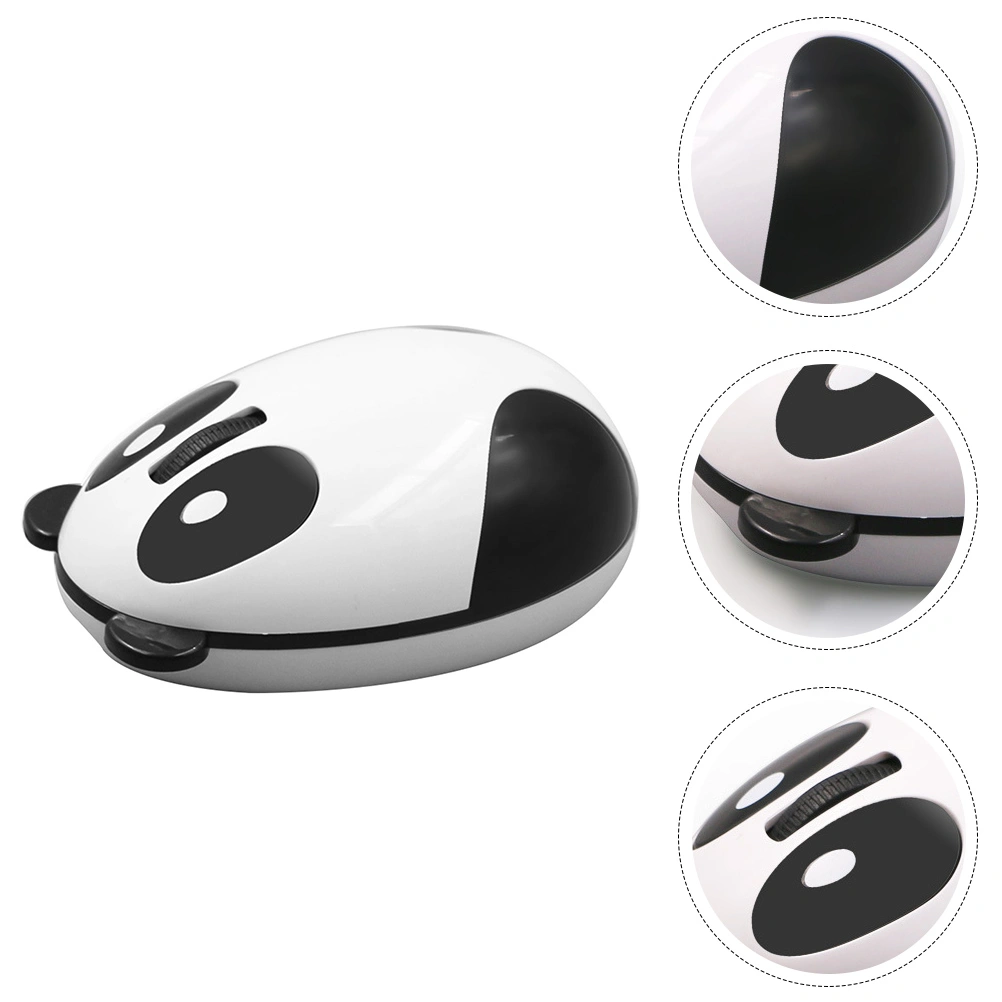 1Pc Ergonomic Wireless Mouse USB Mute Gaming Mouse Office Home Cartoon Mouse