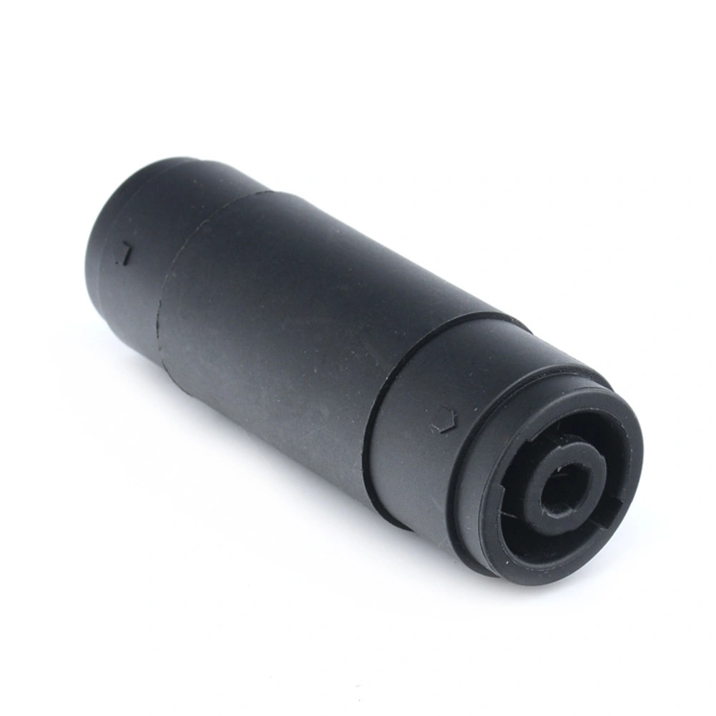 Loudspeaker Connectors Audio Male Plug Four-core Audio Connector Black