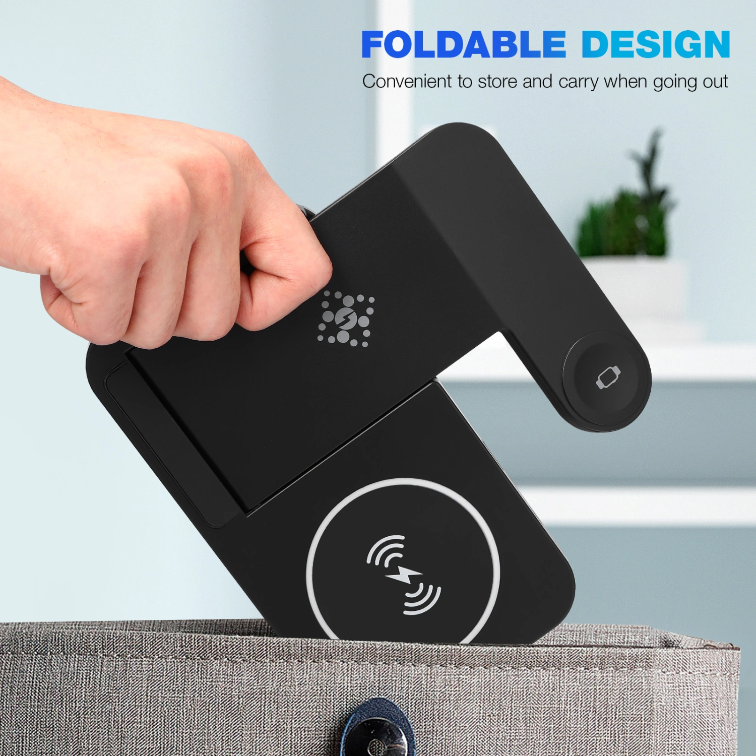 1 Wireless Charger Phone Charging Accessory 3-in-1 Charger Stand Compatible with Apple Watch iPhone AirPods
