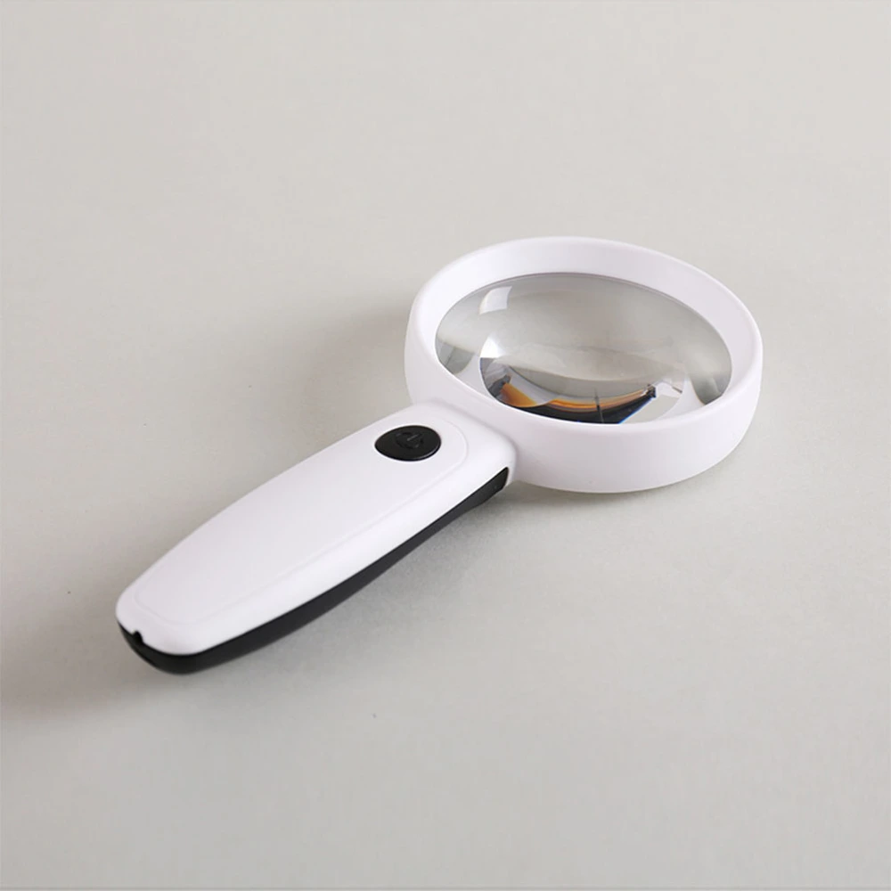 USB Charge Magnifying Portable Handheld Magnifier Reading Magnifying Tool Loupe with LED Light