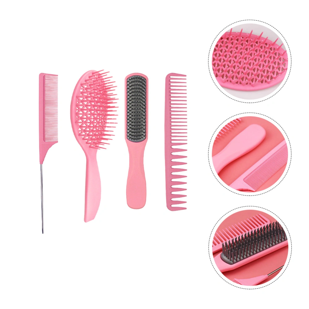 4pcs Hairstyling Combs Air Cushion Hair Combs Haircut Combs for Hair Salon