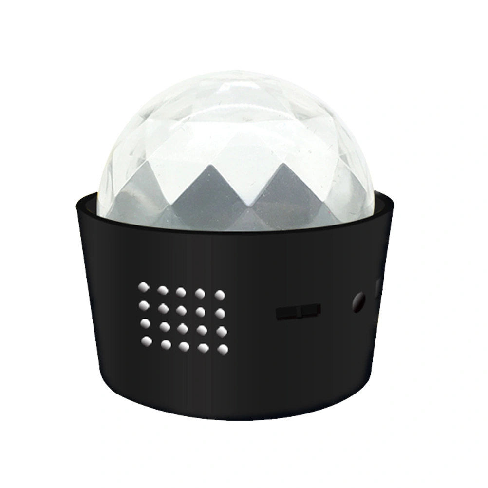 Portable LED DJ Lights Ctystal Magica Ball Mini USB Rechargeable Stage Lamp Party Favors (Sound Control Flash in Turns)