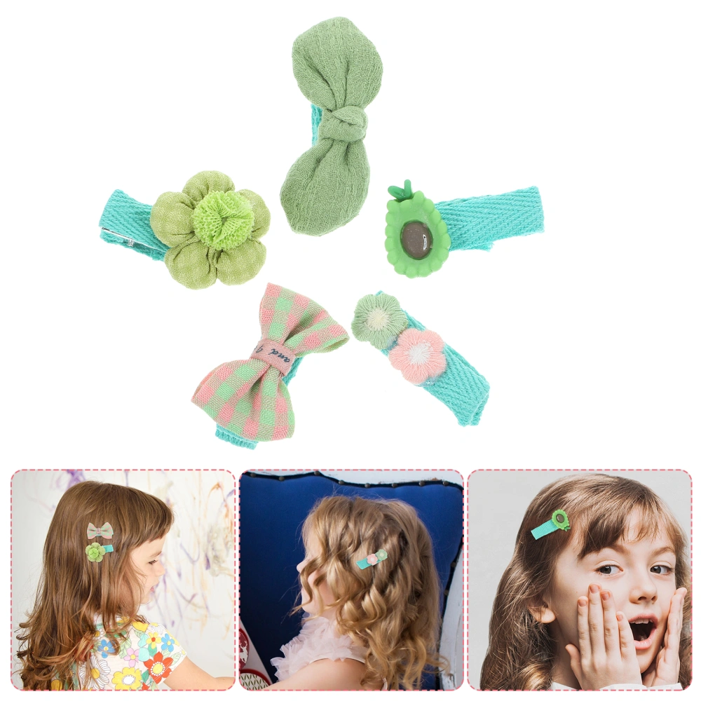 5pcs Lovely Hair Clips Hair Clips Versatile Kids Cute Sweet Hair Accessories