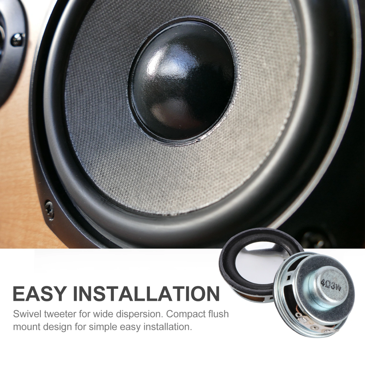 2 Pcs Internal Magnet Audio Speaker Within The Magnetic Ultra Loudspeaker Amplifier (3W 4Ohm)