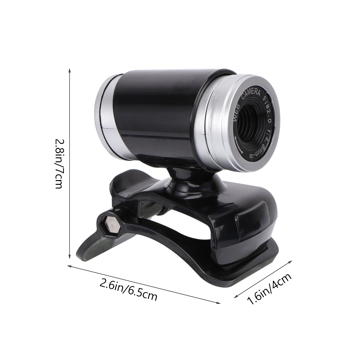 5MP USB High Definition Camera Web Cam Professional Webcam Computer USB PC Laptop Camera with Microphone (Black)