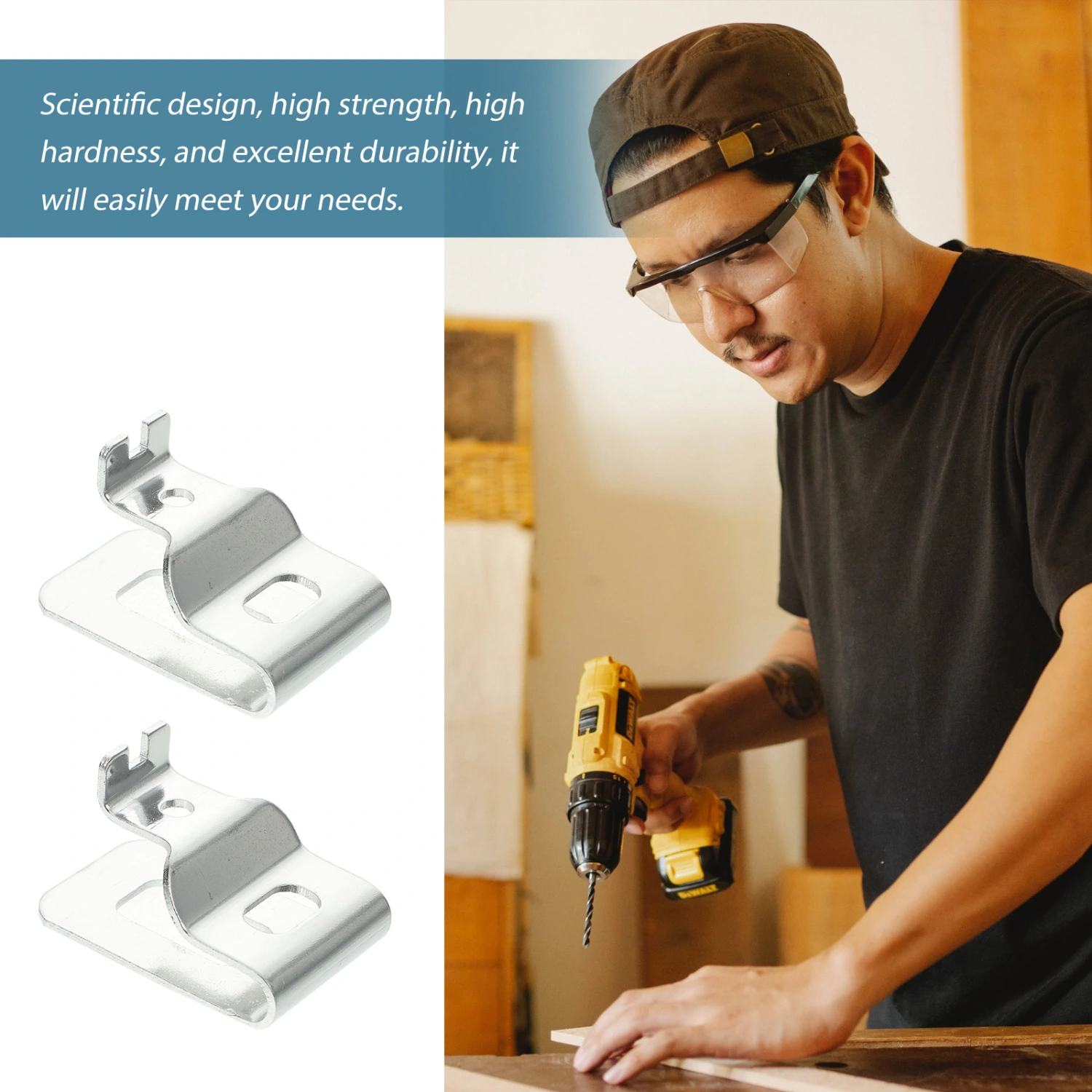 6pcs Belt Clip For Drill Driver Power Tool Replacement Key Holder For Belt