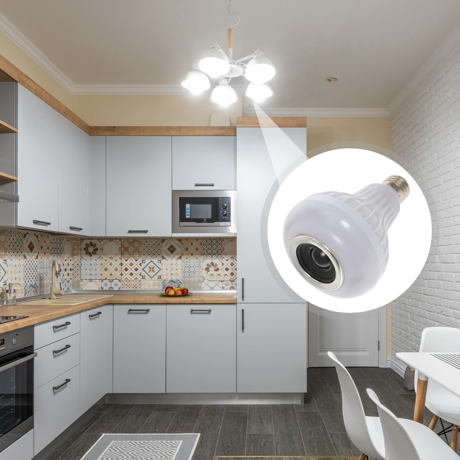 SmartLED Light Bulb Speaker RGB Color Changing with