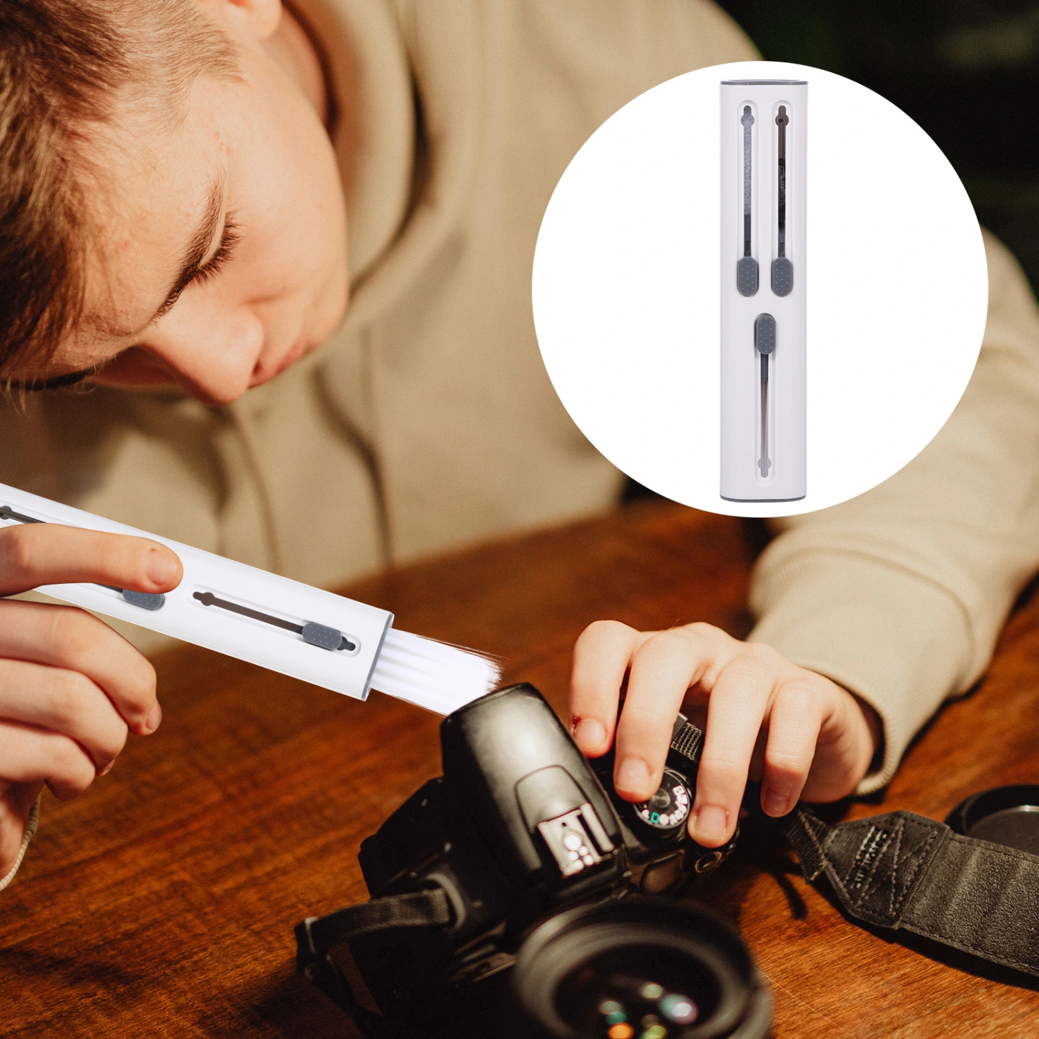 1 Set Earphone Cleaning Brush Multifunctional Keycap Puller Headset Cleaner