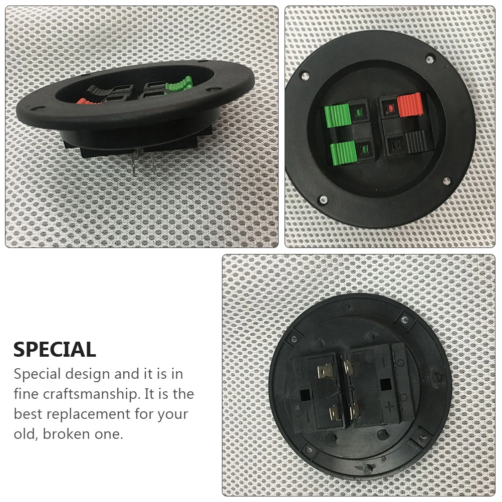 4 PCS Loudspeaker Connector 4 Ports Terminal Connector Binding Post Supply
