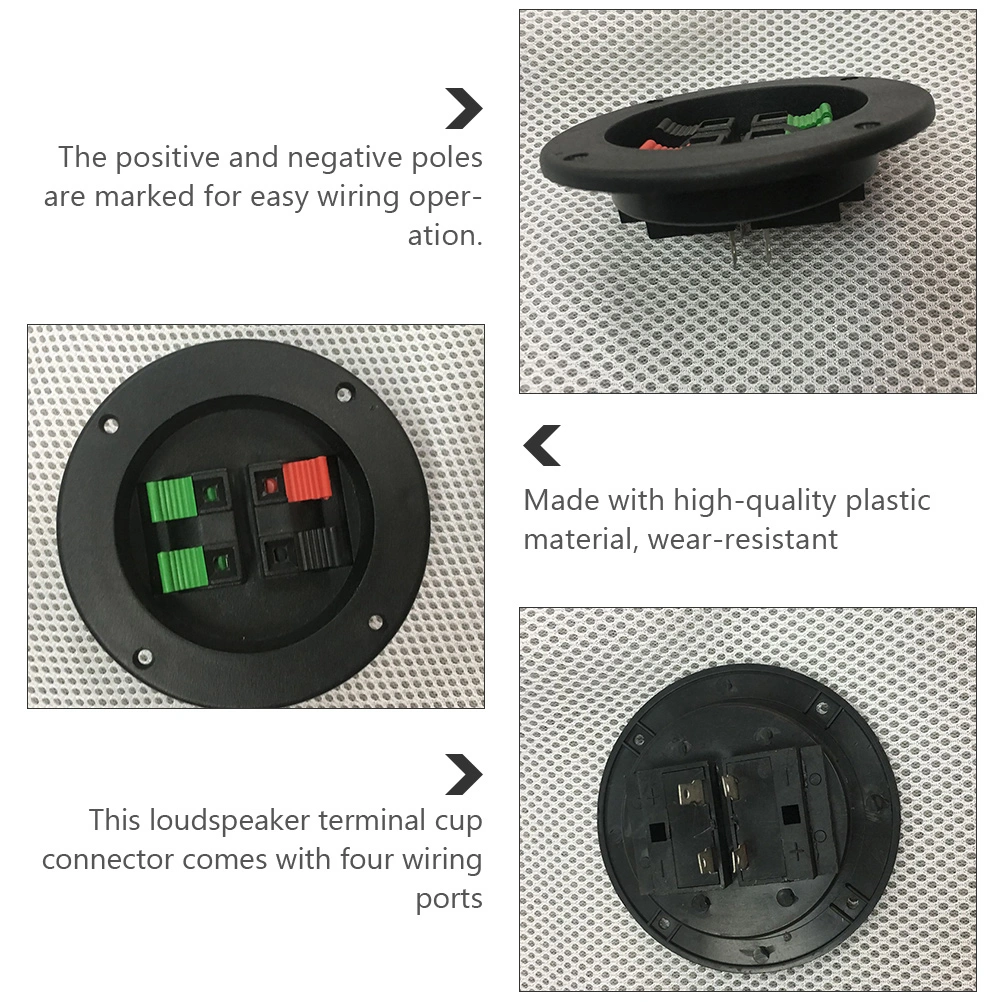 4 PCS Loudspeaker Connector 4 Ports Terminal Connector Binding Post Supply