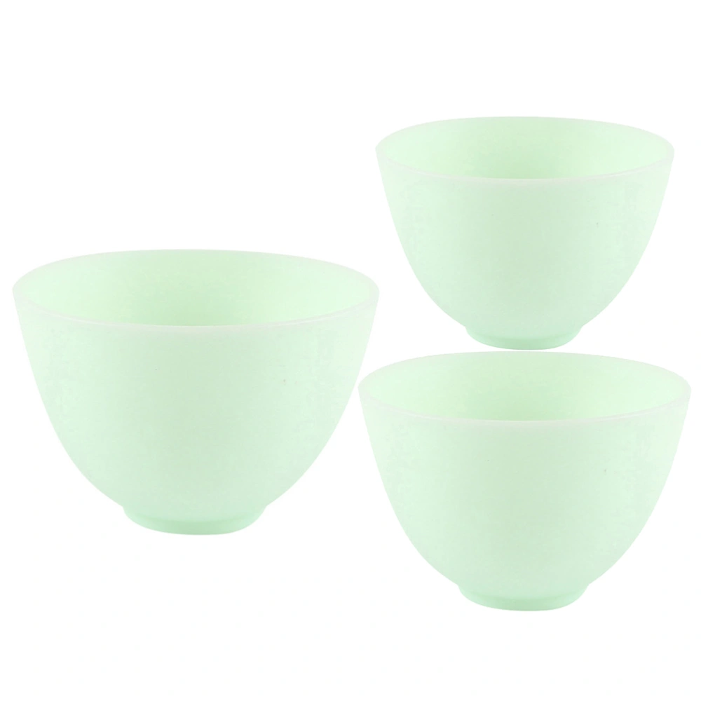 3Pcs Plastic Facial Mask Mixing Bowls Mask Stirring Bowls Cosmetic Beauty Tool