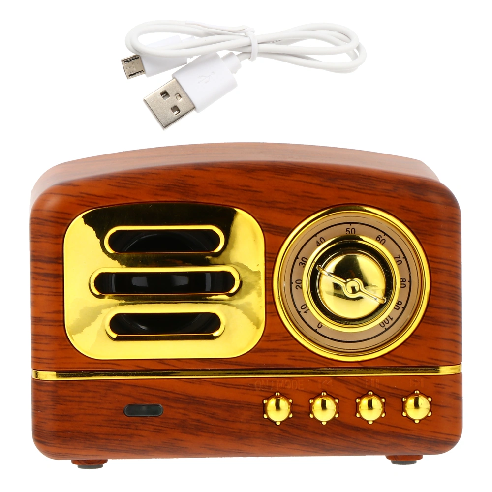 1 Set Practical Mini Speaker Creative Vintage Radio Decorative Music Speaker