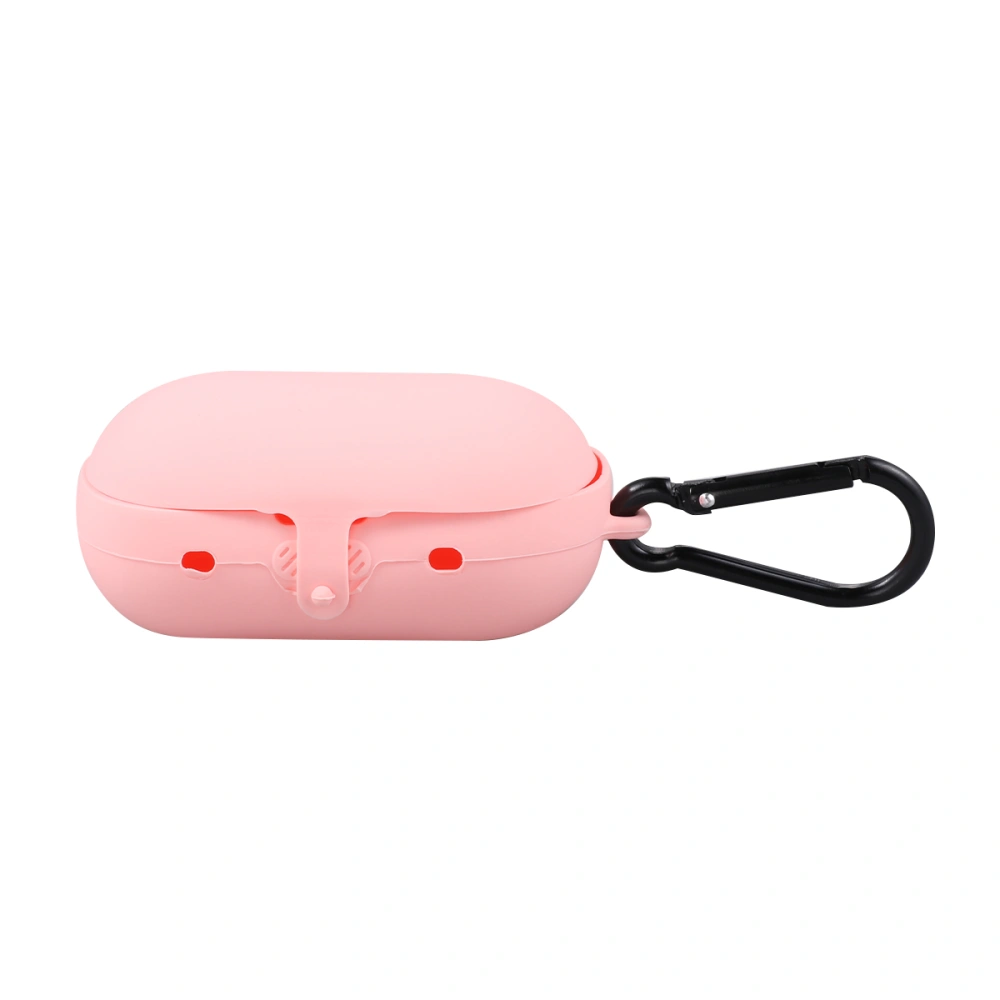 Silicone Dust Proof Shockfroof for Wireless Earphone Headset Protective Case Cover Sleeve Wrap Earphones Pouch (Pink)