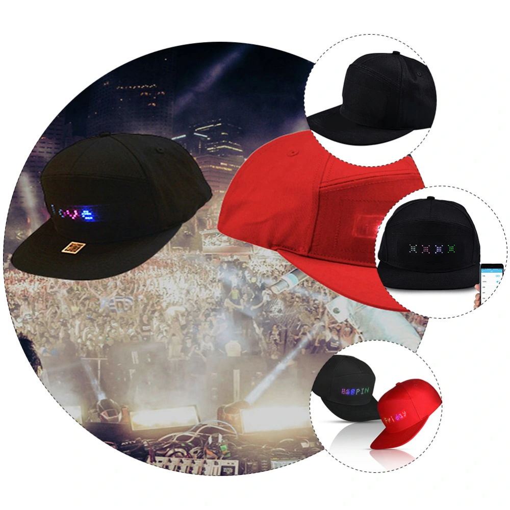 1Pc LED Baseball Unisex Glowing Hat Fashion Luminous with Display Screen