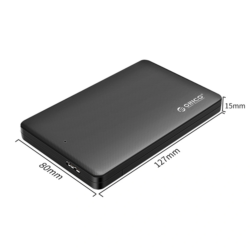 2577U3 USB3.0 Portable Disk Cartridge Miniature Computer Hard-disk Enclosure for Home Office School Black
