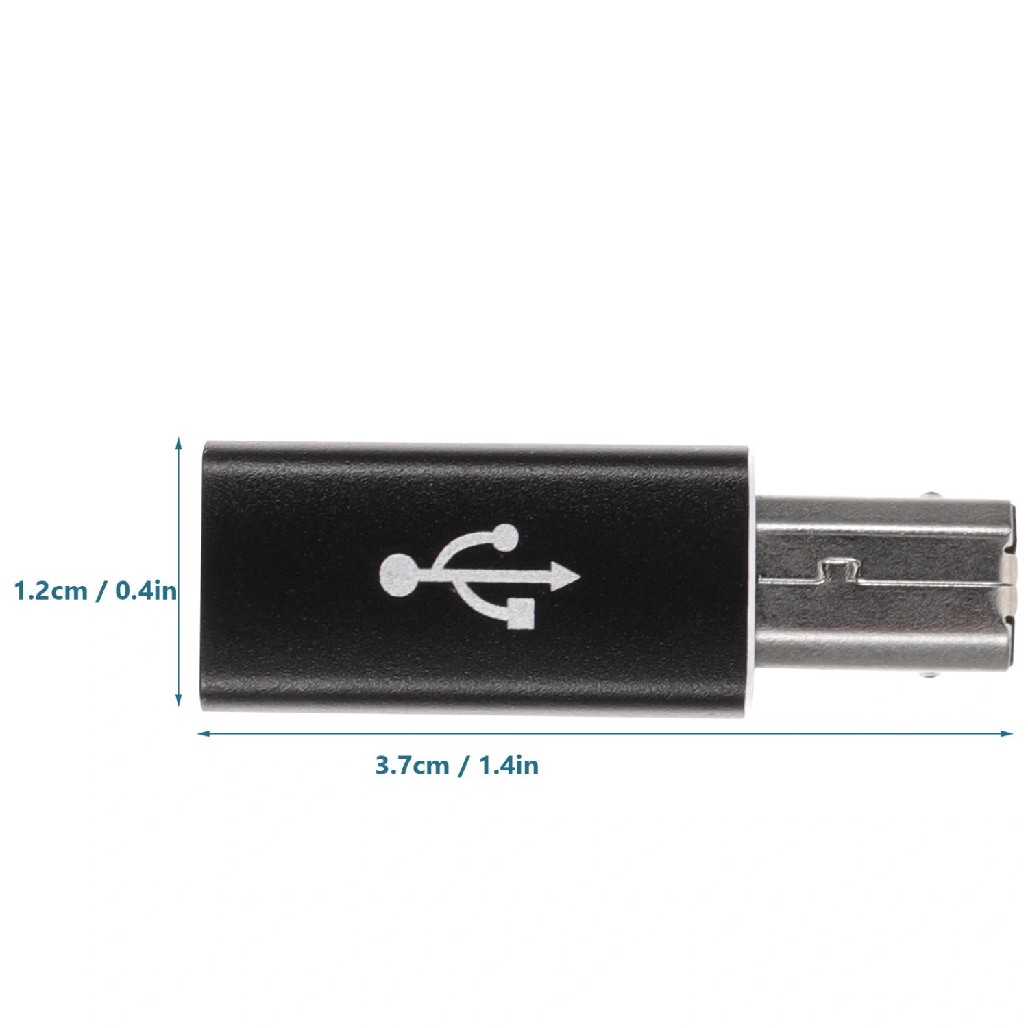 Type-C Female to Male Metal Convert Adapter Printers Type-C to USB Adapter