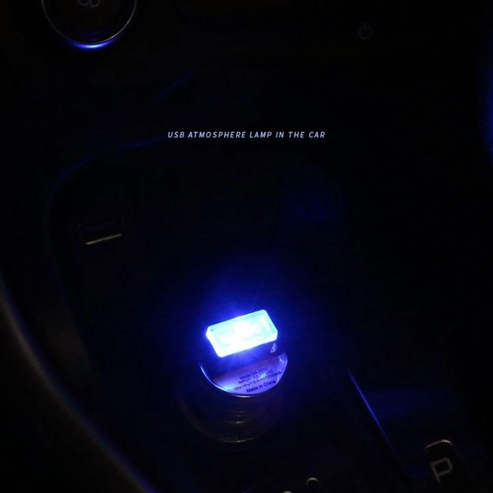 4PCS USB Lighting Interior Lights Atmosphere Light Universal LED Light For Car Vehicle