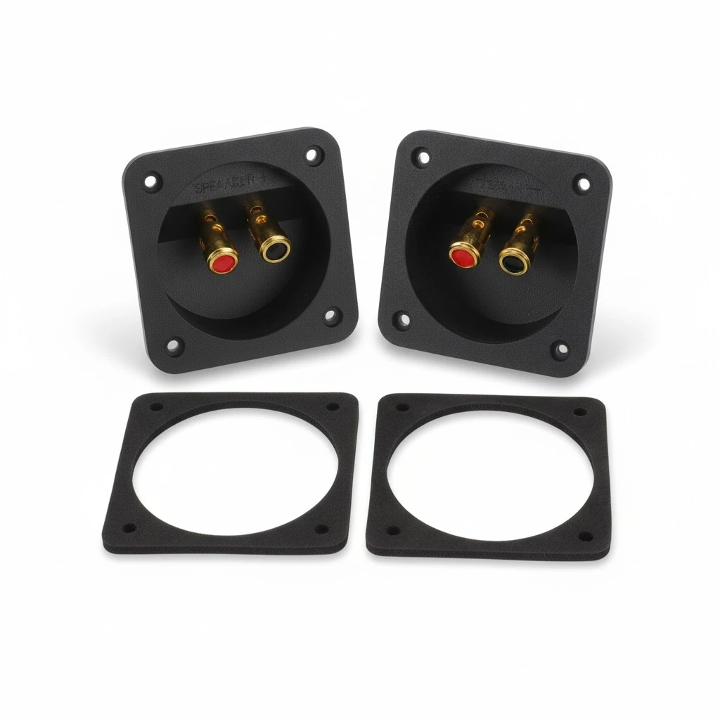 2pcs Speaker Terminal Disconnect Box Subwoofer Box Terminal Cup Connector Supply