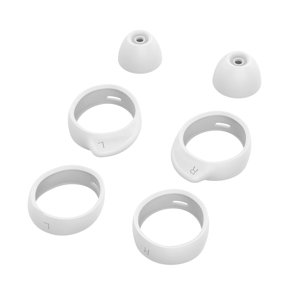 16pcs Earphone Protective Plugs Useful Headset Cover Headset Accessory Compatible for Galaxy Buds/Buds+ (White)