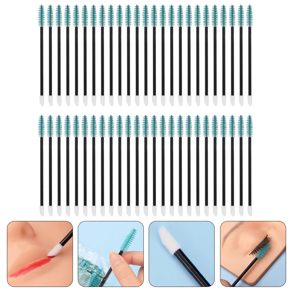 50pcs Disposable Eyebrow Eyelash Brushes Eyebrow Brush Applicator Eyelash Brushes