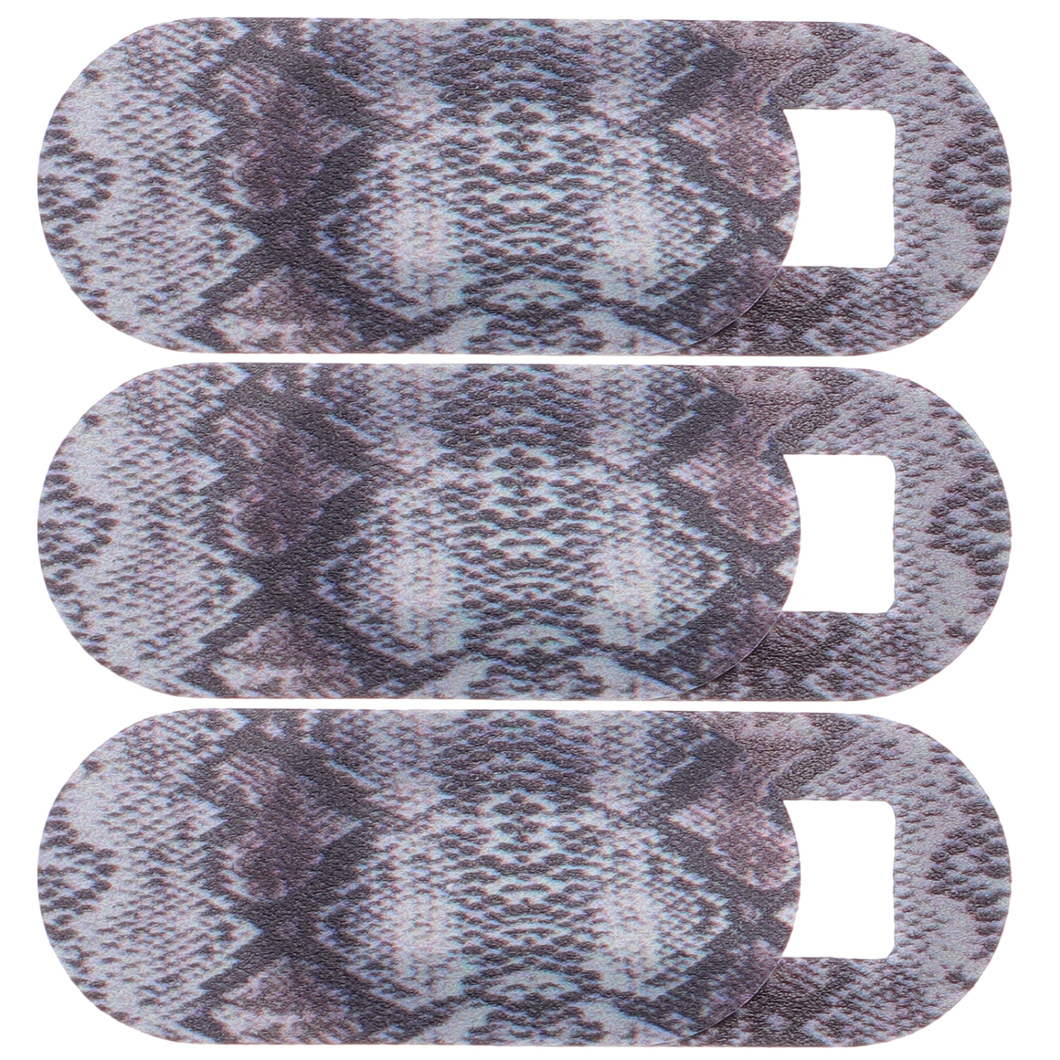 3pcs Computer Phone Webcam Covers Webcam Snakeskin Texture Protective Covers