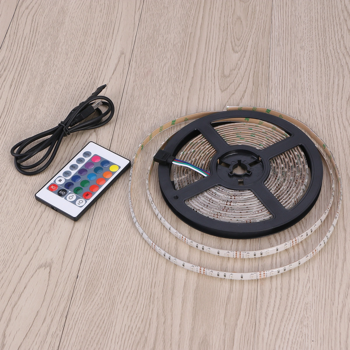 3 Meters Strip Lights Waterproof 3528 LED Lights Strip for Birthday Christmas Party Decoration with USB Cable and 24 Keys