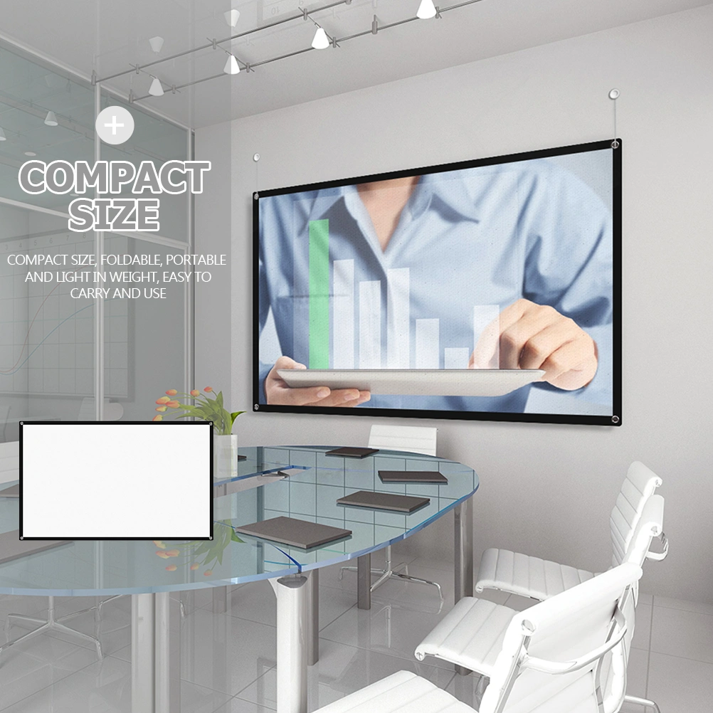 Outdoor Folding Projector Screen 60 inch 16:9 Foldable Projection Movies Screen