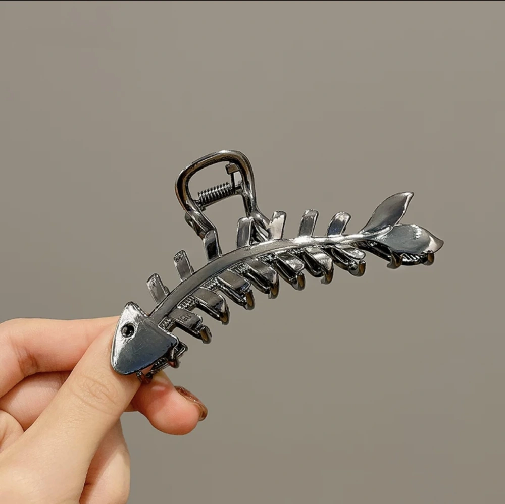 Metal Hair Clip Fish Bone Claw Clip Women Claw Clip Girl Hair Claw Clip Decorative Hair Clip