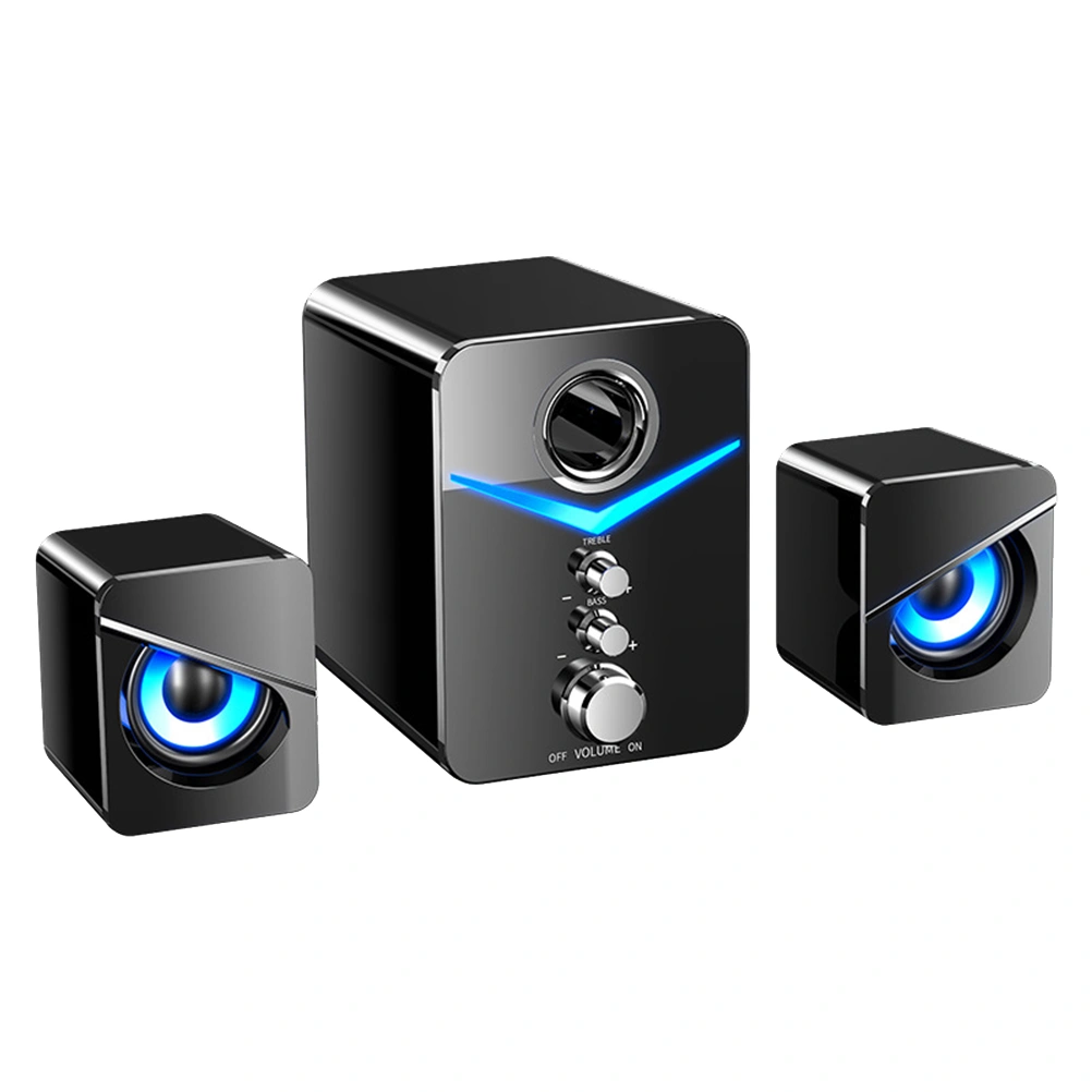 3pcs Computer Audios Computer Speaker Phone Sound Box Office USB Speaker