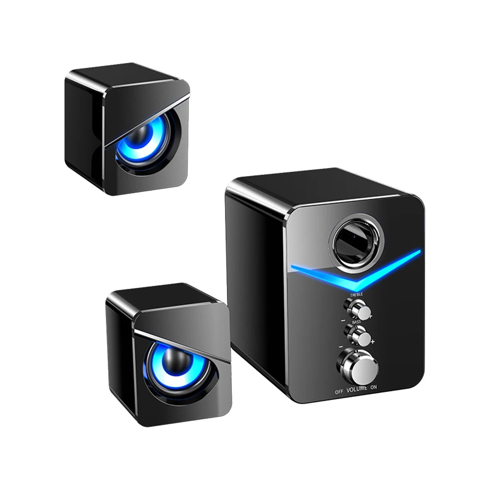 3pcs Computer Audios Computer Speaker Phone Sound Box Office USB Speaker