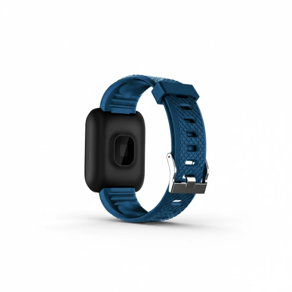 116plus USB Smart Wristband Blood Oxygen Sleep Monitor Daily Fitness Alarm Smart Band Bracelet Call Information Synchronization (Blue)
