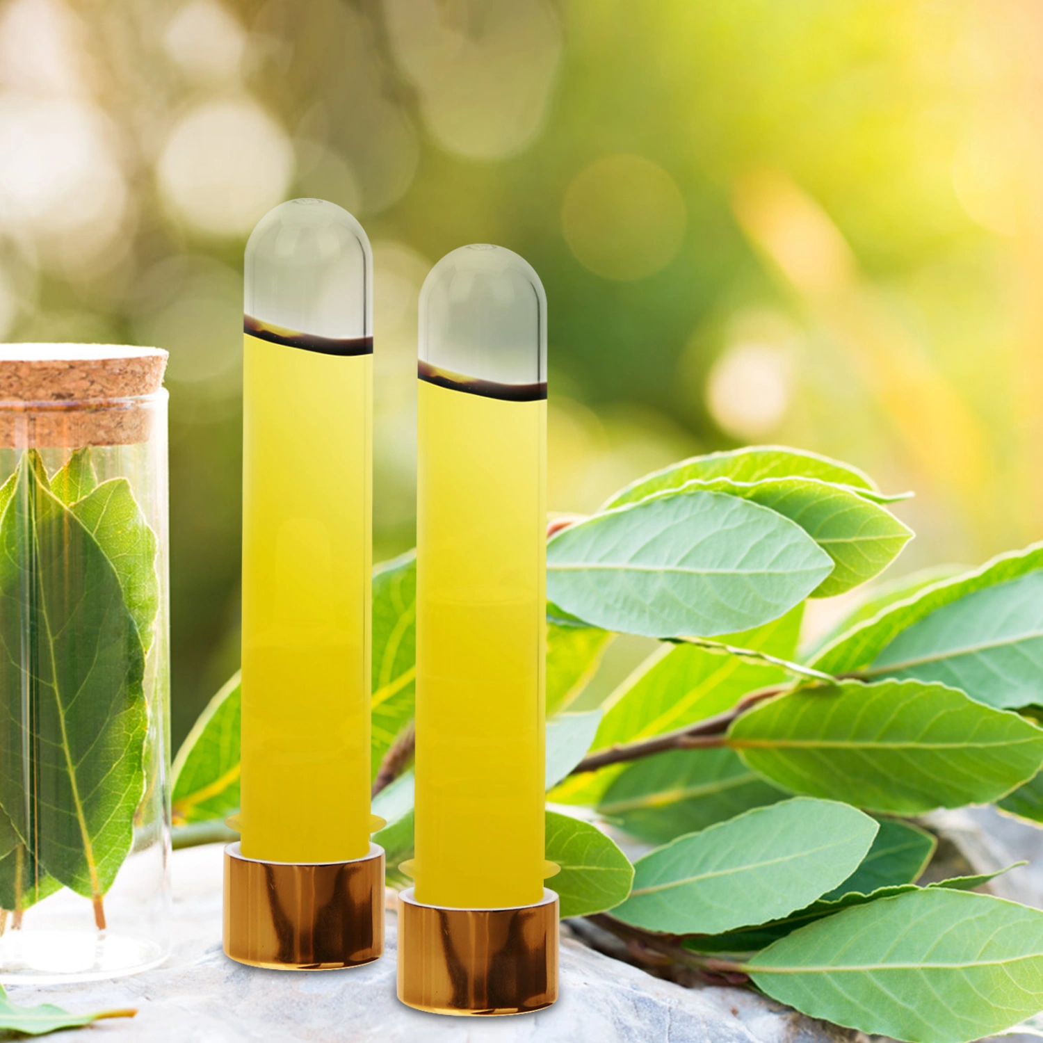 10pcs Small Test Tubes Cosmetics Vials Sample Test Tubes Liquids Storage Vials(40ml)