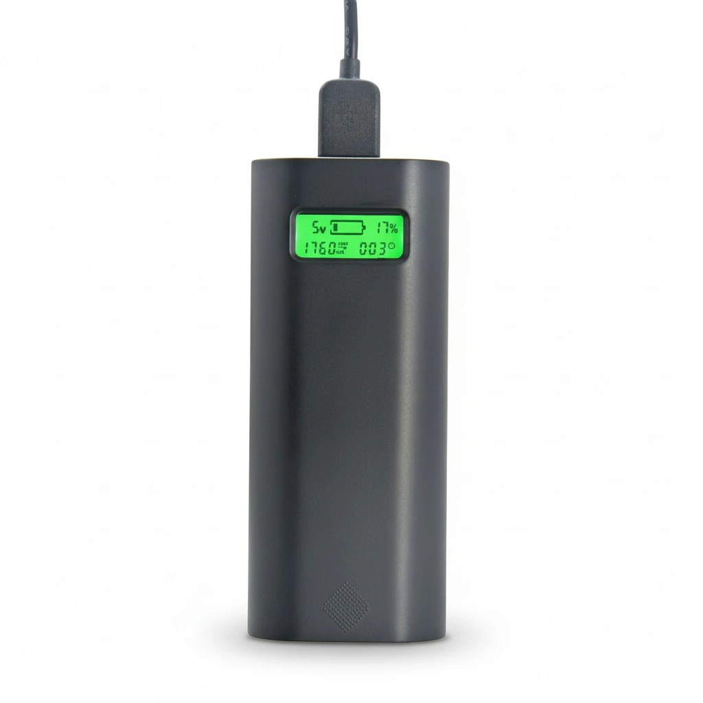 DIY Battery Power Bank Shell Box Portable 2x18650 External Battery Power Bank Case with LCD Display (No Battery)