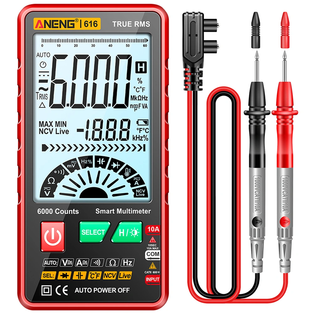 Digital Multimeter Multipurpose Ammeter Ohmmeter Resistance Frequency Tester