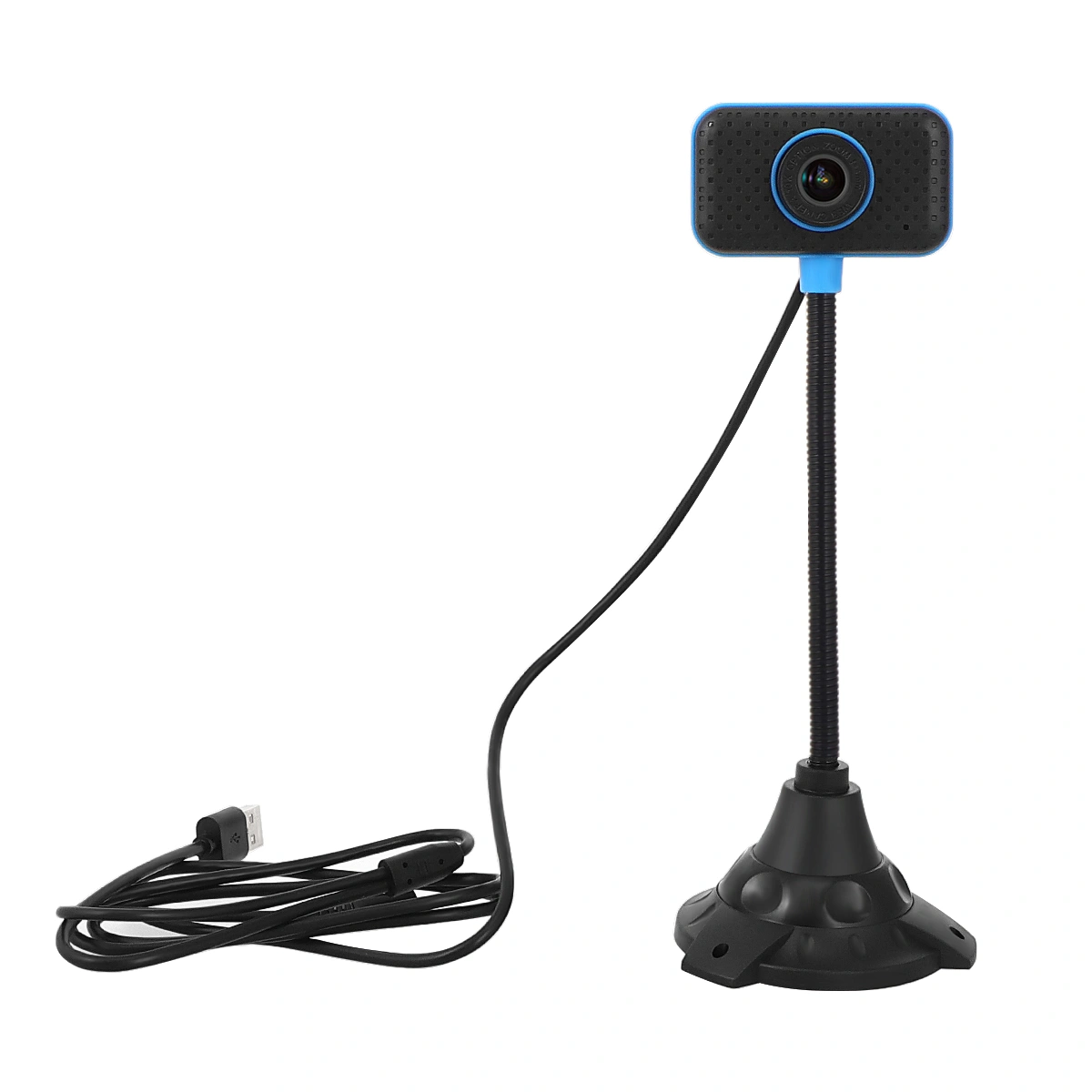 USB 0.3MP Webcam Driver Free Web Camera Flexible Web Cam with Microphone for Computer Laptop Notebook for Netmeeting Net Course Live Broadcast (Blue)
