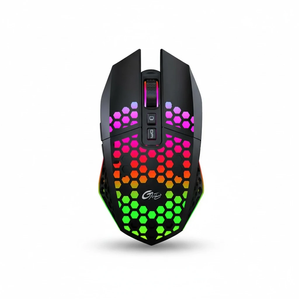 1pc Home Wireless Mouse Game Mouse Adjustable DPI Computer Mouse RGB Mouse